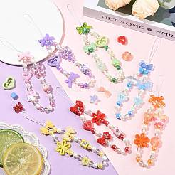 Наборы фурнитуры для самодельных бусин из искусственного жемчуга и акриловых бусин из АБС-пластика&nbsp;DIY-FS0010-28