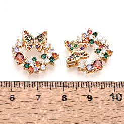 Латунные микро проложить кубического циркония подвески&nbsp;KK-N261-106G