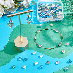 140шт 14 цвета гальванические стеклянные бусины&nbsp;EGLA-PH0001-81