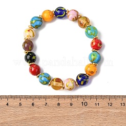 Браслеты ручной работы из бусин лэмпворк для женщин&nbsp;BJEW-B164-01