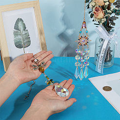 2 шт. 2 стиля подвесных ловцов солнца для стеклянных окон&nbsp;HJEW-OC0001-45