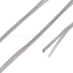 Круглая вощеная нить из полиэстера&nbsp;LS-YC-D004-02E-023