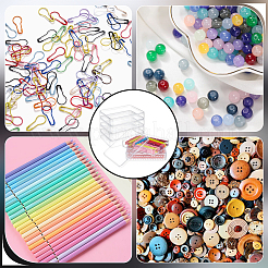 Прозрачный пластиковый кейс для минифигурок&nbsp;ODIS-WH0043-152B