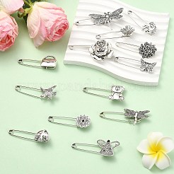 26шт брошь из античного серебряного сплава в 13 стилях&nbsp;JEWB-CJ0001-89