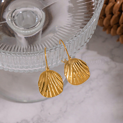 Серьги-гвоздики из нержавеющей стали 304 в форме ракушки&nbsp;NX2323