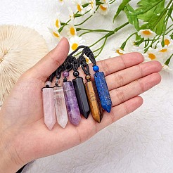 Ожерелье с подвеской в виде пули из натурального тигрового кварца&nbsp;JN1043A