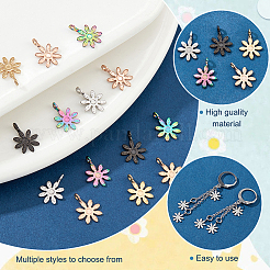 60 шт. подвески из нержавеющей стали 304 двух цветов&nbsp;STAS-NB0001-72