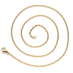 Ожерелье из нержавеющей стали с вакуумным покрытием PVD 304&nbsp;NJEW-S420-007A-G