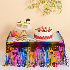 Шторы с бахромой из пластиковой фольги&nbsp;DIY-WH0028-106A