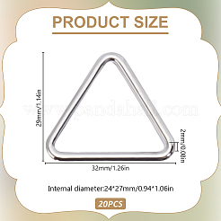 20 шт. треугольные сплавные соединительные кольца&nbsp;FIND-DR0001-66