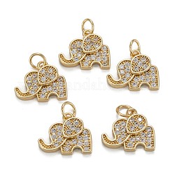 Медные прозрачные кубические циркониевые подвески ZIRC-C024-09G