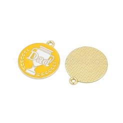 Подвески из сплава с эмалью ко Дню отца&nbsp;ENAM-V001-03A-G