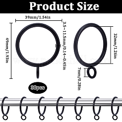 30 шт. железные кольца для штор с люверсом IFIN-SP0001-16A