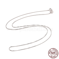 Колье-цепочка из серебра 925 пробы с родиевым покрытием для женщин&nbsp;NJEW-M190-02C-P