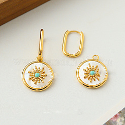 Серьги-кольца из латуни&nbsp;FS-WG72B41-01