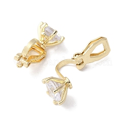 Фурнитура для сережек-клипс из латуни для женщин&nbsp;EJEW-V002-04G-02