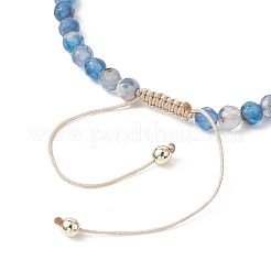 Смешанные каменные плетеные браслеты из бисера&nbsp;BJEW-JB12958-02