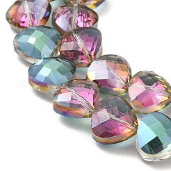 Стеклянные бусины с гальваническим покрытием &nbsp;EGLA-P053-02A-HP01