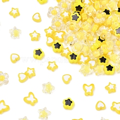 200 шт. 6 вида прозрачных и непрозрачных акриловых бусин&nbsp;TACR-FS0001-54G