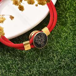 Созвездие нейлоновые шнуры многорядные браслеты&nbsp;BJEW-U016-01B-05