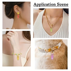 50шт прозрачные акриловые подвески&nbsp;TACR-YW0003-25