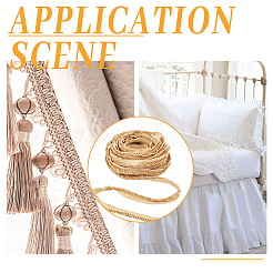 12.5 м полиэфирный витой шнур для губ&nbsp;OCOR-WH0058-63