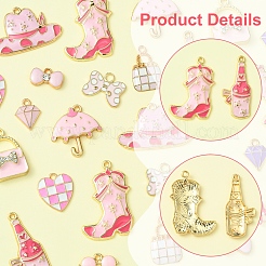 28шт 14 стиля подвески из сплава с эмалью&nbsp;ENAM-FS0002-25