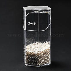 Откидная крышка шестигранный пластиковый держатель для ручек&nbsp;LS-MRMJ-E010-02