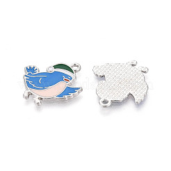 Подвески в виде птиц из эмалированного сплава&nbsp;ENAM-T024-80A-P