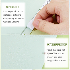 Pp пластиковые листы-разделители для блокнотов&nbsp;AJEW-WH0609-114