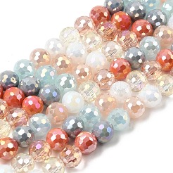 Стеклянные бусины с гальваническим покрытием &nbsp;EGLA-D300-06-8mm-19