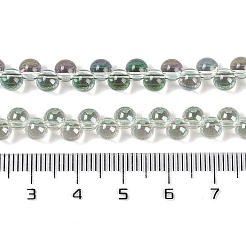 Стеклянные бусины с гальваническим покрытием &nbsp;GLAA-Q105-01