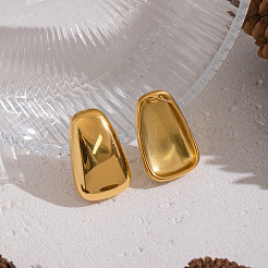 Трапециевидные серьги-гвоздики из нержавеющей стали 304&nbsp;MY4653