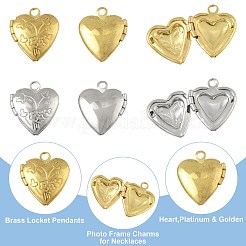 20 шт. 2-х цветные латунные подвески-медальоны&nbsp;KK-FS0001-88