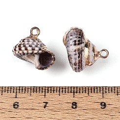 Гальванические подвески из натуральных ракушек&nbsp;BSHE-T015-05