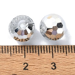 Половина гальваническим стеклянные бусины&nbsp;EGLA-P059-02B-HP04