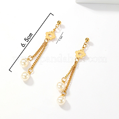 Винтажные серьги-гвоздики с кисточками из нержавеющей стали 201&nbsp;KD9517