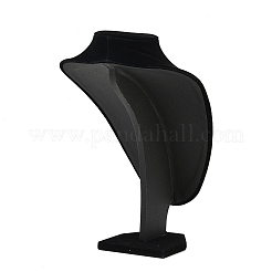 Мдф покрытый вельветом бюст в форме ожерелья витрины&nbsp;LS-ODIS-S015-01C