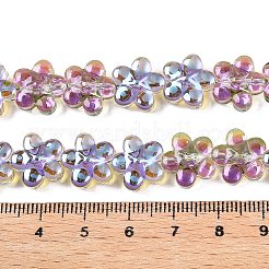 Стеклянные бусины с гальваническим покрытием &nbsp;EGLA-T028-02J