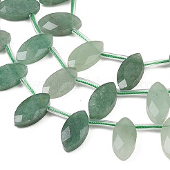 Естественный зеленый авантюрин бисер нитей&nbsp;G-P607-A04-01