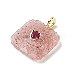 Подвески с огранкой из натуральных смешанных драгоценных камней&nbsp;G-C274-03