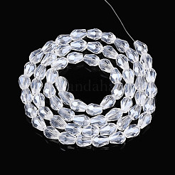 Прозрачные стеклянные бусины каплевидной формы&nbsp;LS-GLAA-T025-79B-01
