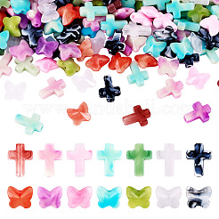 280шт 14 стиля акриловые бусины&nbsp;OACR-TA0003-14