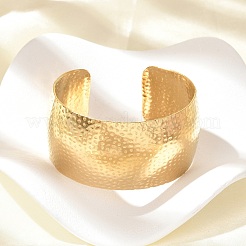 Браслеты-манжеты из нержавеющей стали 304 для женщин&nbsp;BJEW-B120-04G-02