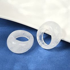 Кольца из натурального кварцевого кристалла для унисекс&nbsp;RJEW-C128-01D