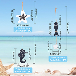 Мдф доска подвесные украшения&nbsp;HJEW-PH0001-37