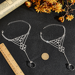 2шт. браслет с теннисным кольцом из кристаллов и страз&nbsp;BJEW-CN0001-18