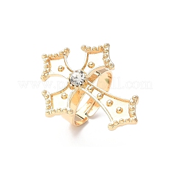 Регулируемые кольца для женщин из сплава со стразами&nbsp;LS-RJEW-V004-06KCG