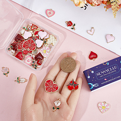 Подвески из сплава эмали 56шт 14 стиля ENAM-SC0004-53