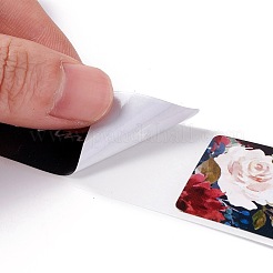 Прямоугольник со словом спасибо бумажные наклейки DIY-B041-28A